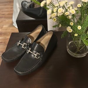 Salvatore Ferragamo Leather driver with Gancini ornament